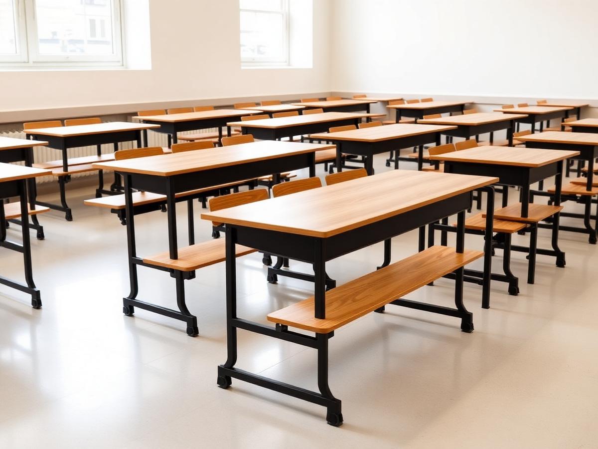 Placeholder for Classroom Desk & Bench